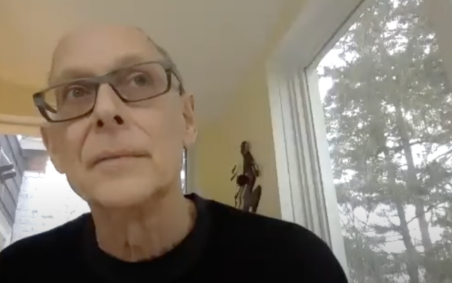 Poet and doctor Owen Lewis felt his latest poetry book 'barrel out of him' after the atrocities of October 7 (Courtesy Columbia News)